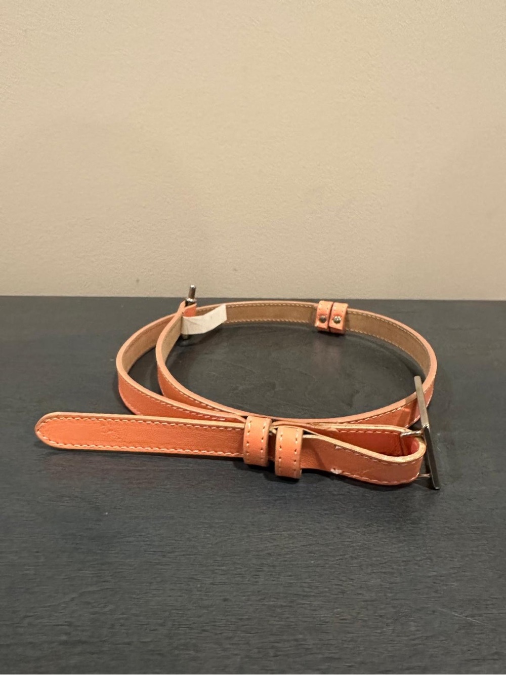 Talbots Leather Women’s Slim Tan Belt - Classic Casual Style Size S/M